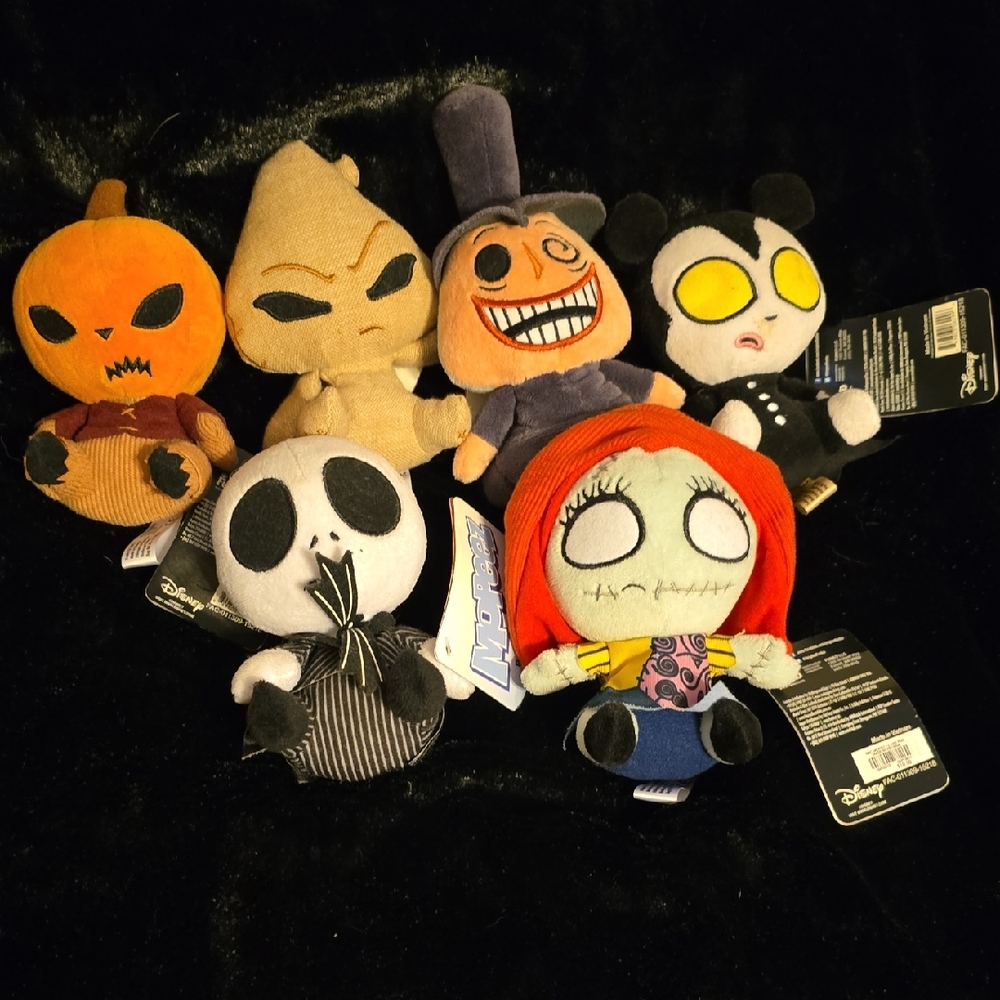 SSet of Funko Mopeez Nightmare Before Christmas plushies